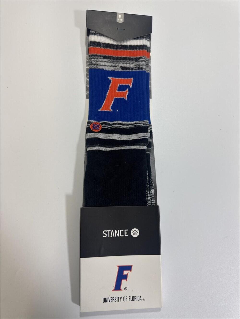 University Of Florida Gators Crew Socks Medium 6-8.5 Stance Brand